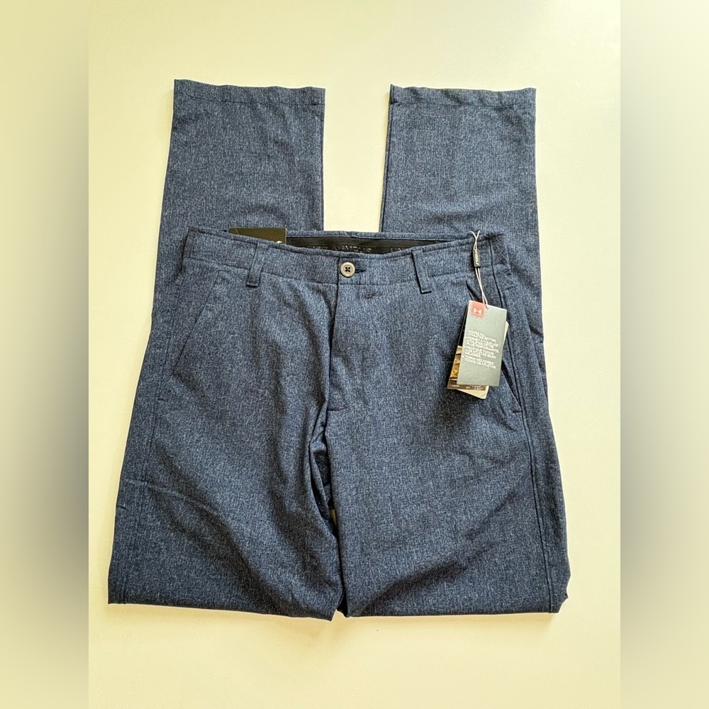 Under Armour Golf Blue Breathable Straight Leg Pants Size 32 / 34 New with Tags